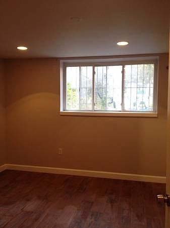 bedroom overlooking the backyard