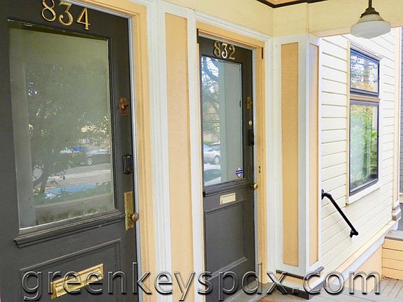 Front door of 832 NE Hancock