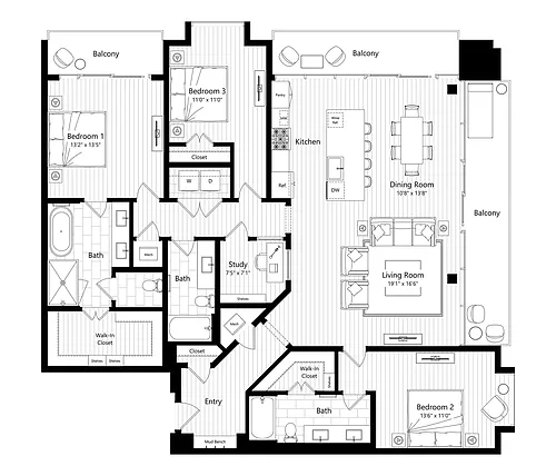 Floor plan C3