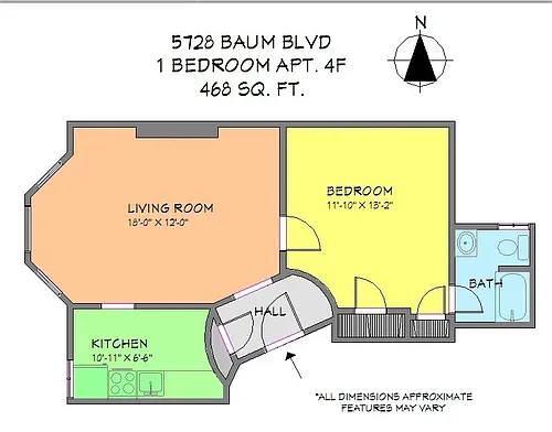 Floor plan Classic 1-Bedroom