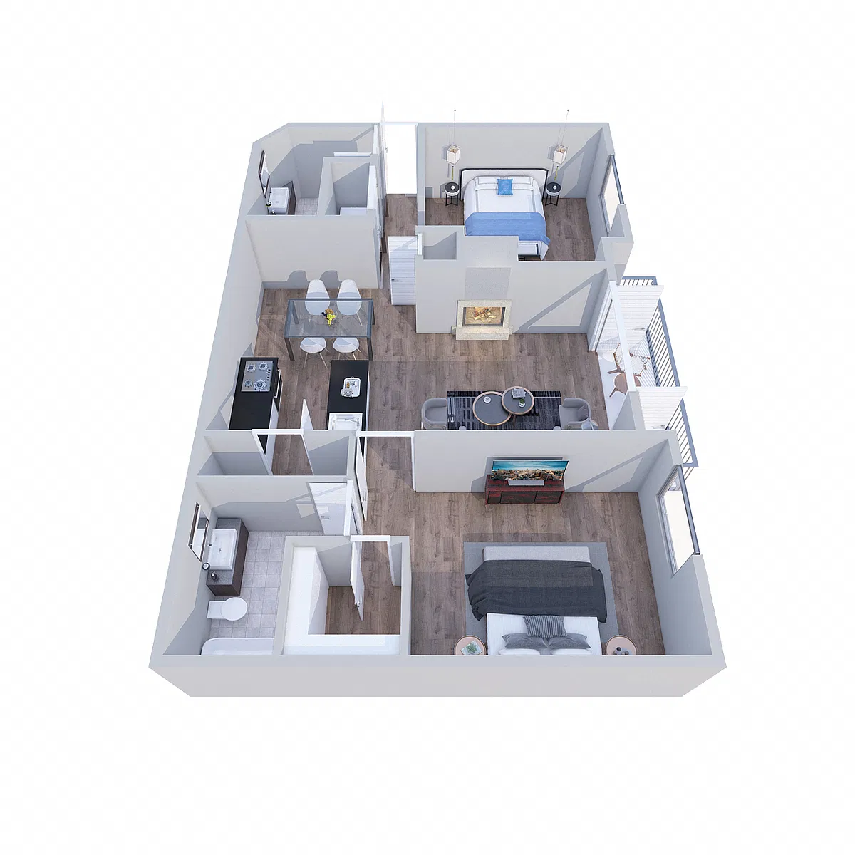 Floor plan 2x2A