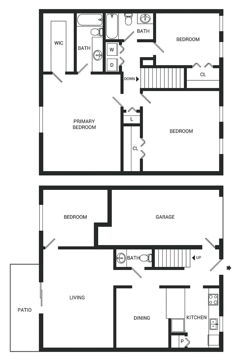 Floor plan Persimmon Townhome