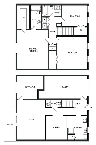 Floor plan Persimmon Townhome