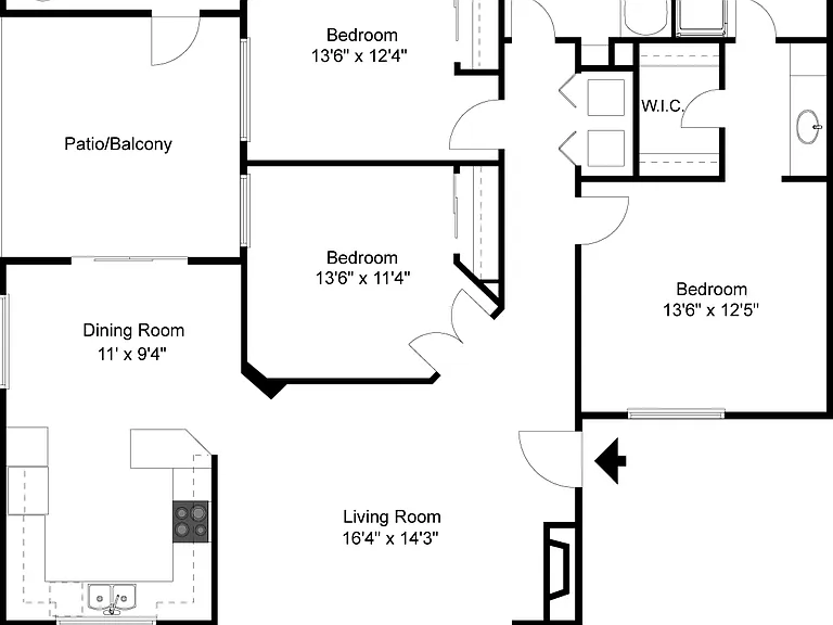 Pinnacle Terrace - Summit - 2 Beds - 2 Baths - 1256 Sq. ft.
