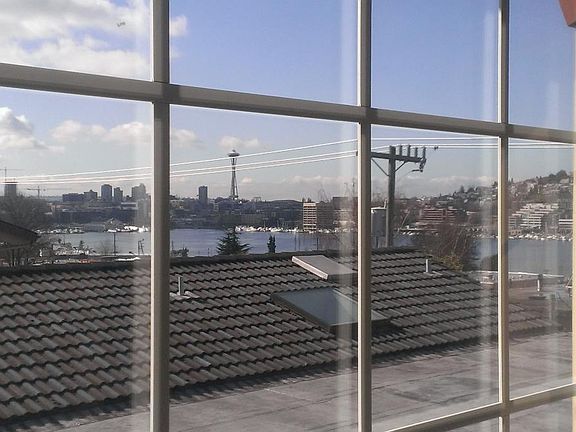 Magnificent view from large living room and large deck
