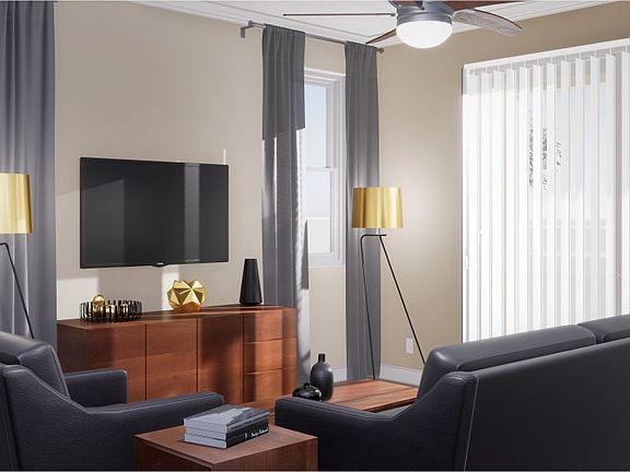 The natural gathering space, the Great Room is perfect for cozy family movie nights and entertaining