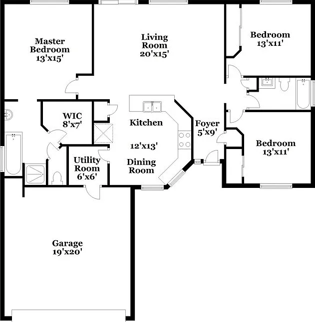 3 bed, 2.0 bath, 1350 sqft, $2,040 — Photo 2