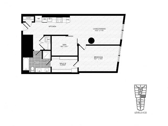 Floor plan 1Y Den