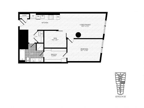 Floor plan 1Y Den
