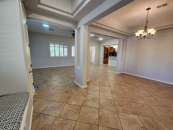 View into living area from front door