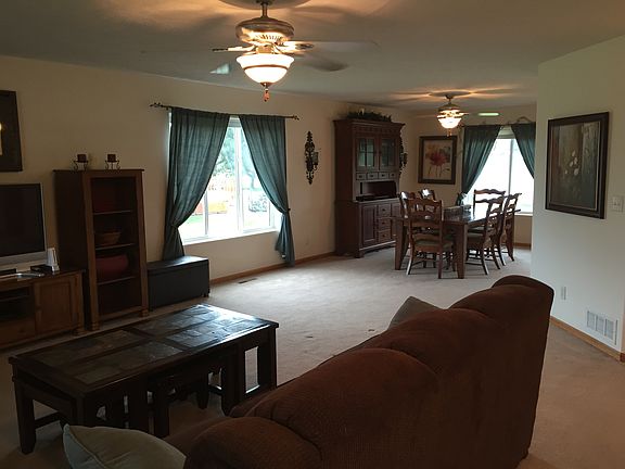 Living room and dining room 