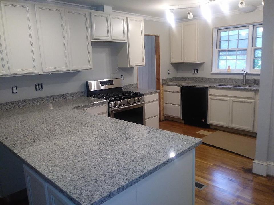Kitchen with doorway to dining