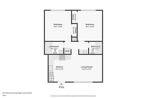 Floor plan 2 Bedroom
