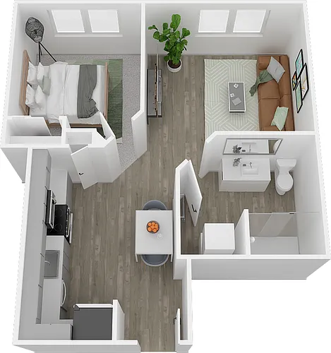 Floor plan 1 Bedroom