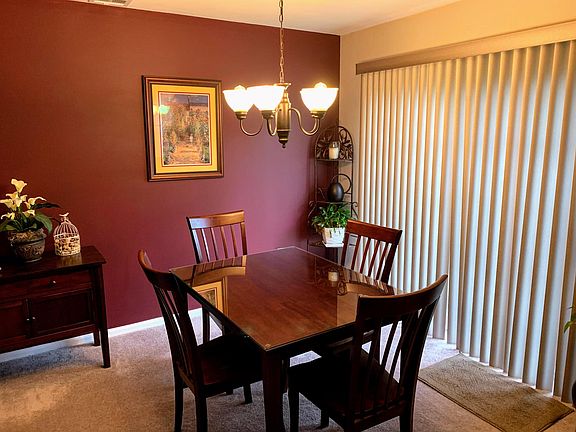 Dining area with access to back patio
