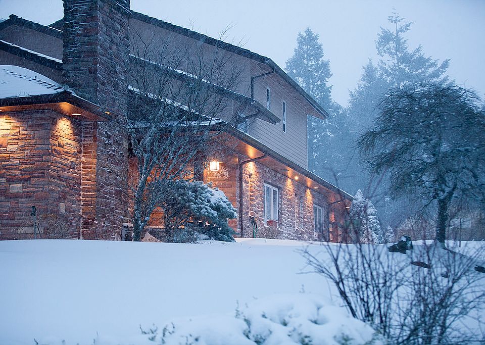 Entrance in winter