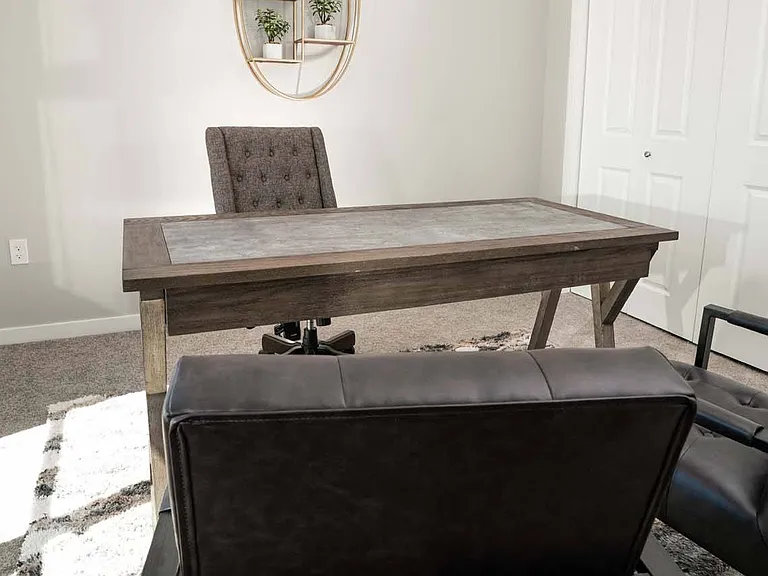 Large in-home office with a large closet at Heartland Flats Alliance.