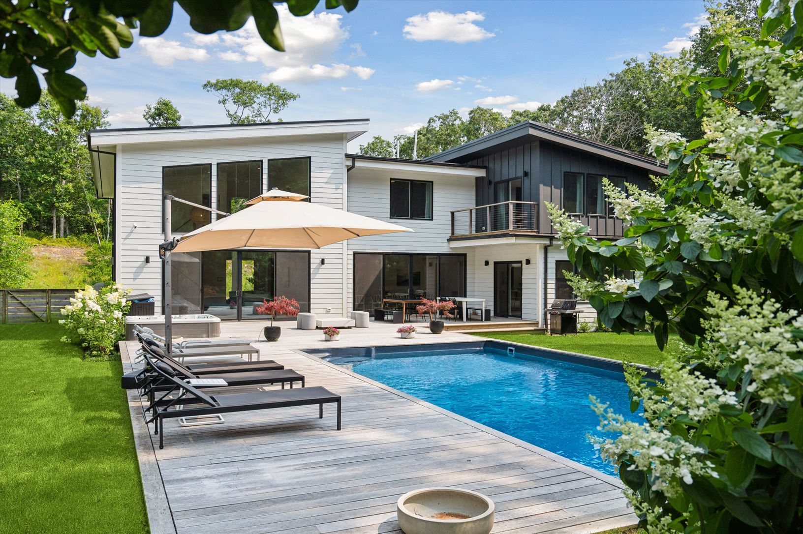 Extensive Mahogany Decking