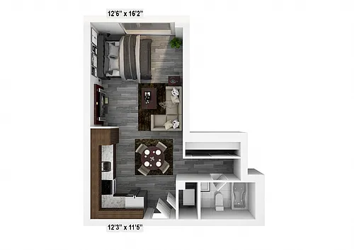 Floor plan Studio Deluxe