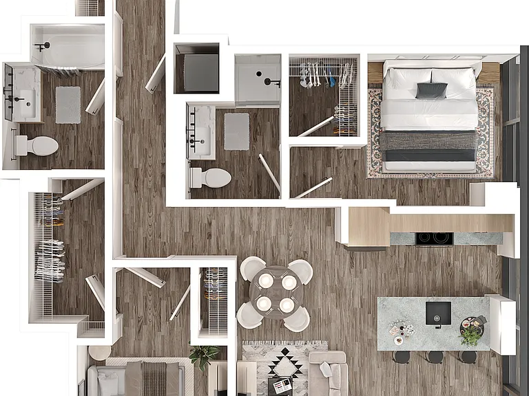 T3 floor plan Neveseno