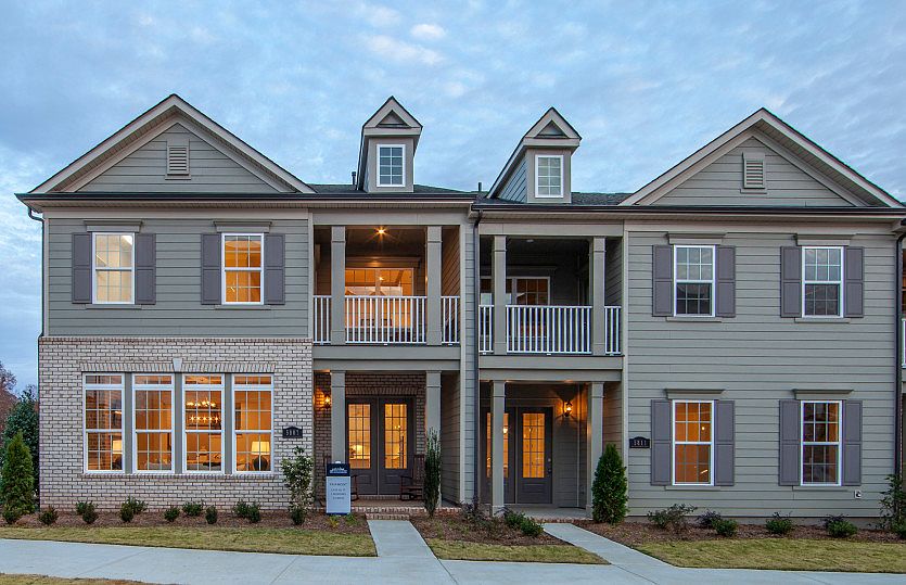 Fairmont Exterior 1 features brick, hardi board siding, covered front porch and deck