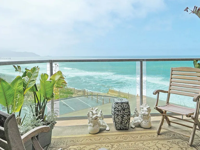Enjoy the oceanfront views from your private balcony