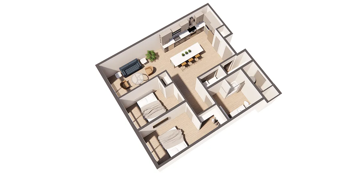 Floor plan Dali Bleu