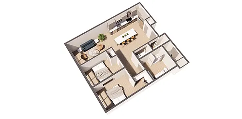 Floor plan Dali Bleu