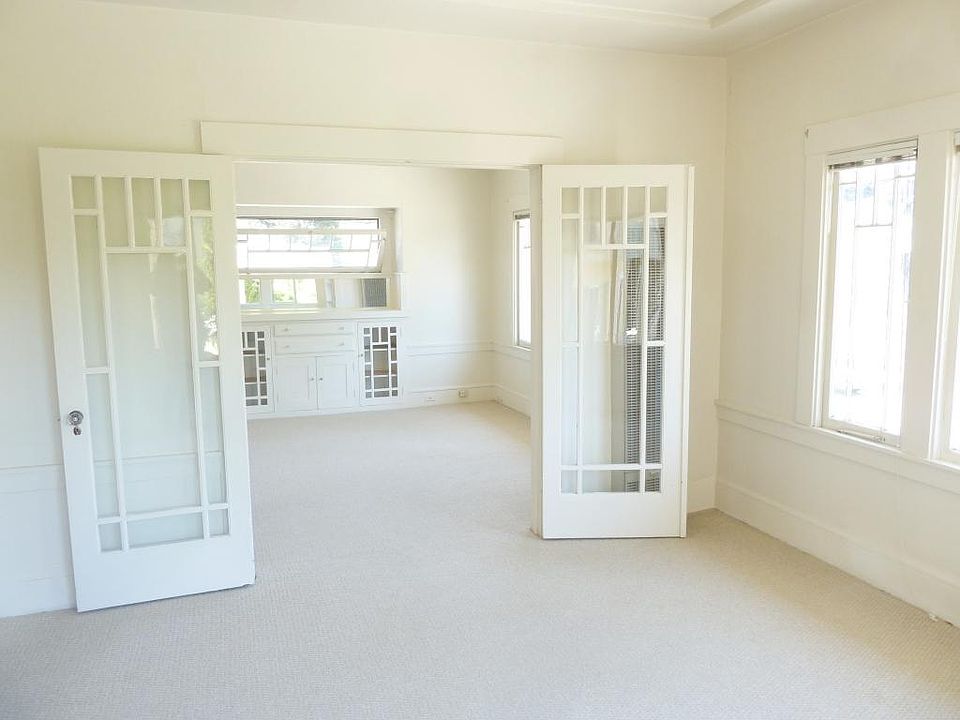 Bedroom to Living Room through French doors