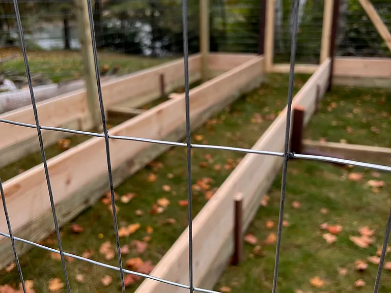 tenant garden spot fenced in from deer #michiganvacationrental