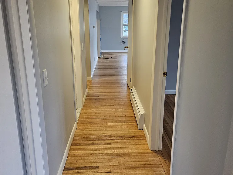 Hallway from bedrooms to living room