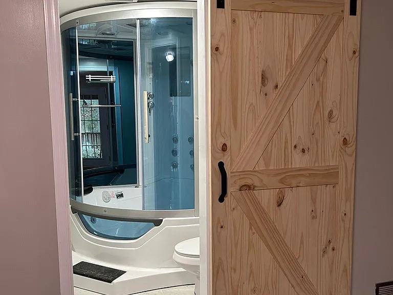 The master bath - relax in your steam shower
