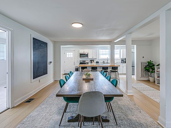 Dining and kitchen flow area