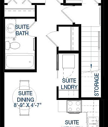 A blackline drawing of the Alder model by Brookfield Residential