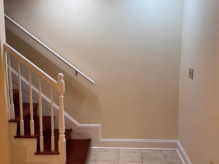 There is a connecting stairway to the upper unit. It is not used and locks from the inside of this (Unit B) unit.