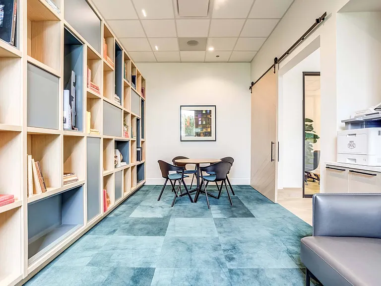 Make the most of the private meeting rooms and tranquil, library-inspired conference area, perfect for productive work sessions and professional discussions.