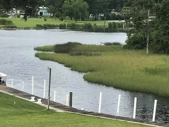 Deep navigable water. 