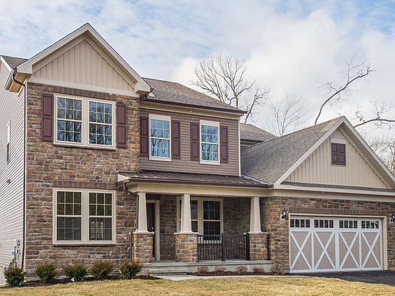 Front of the Hilltop single family home at Reserve at North Caldwell