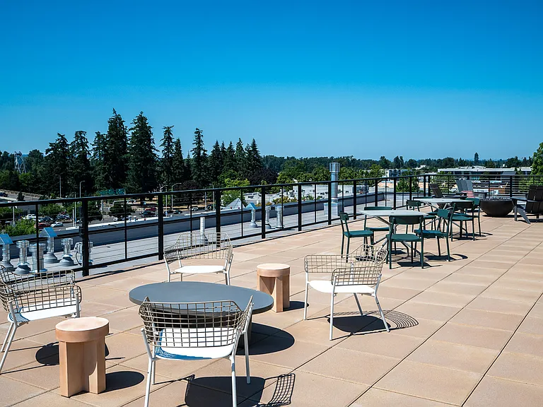 Rooftop Deck with Fire Pit & BBQ Grills