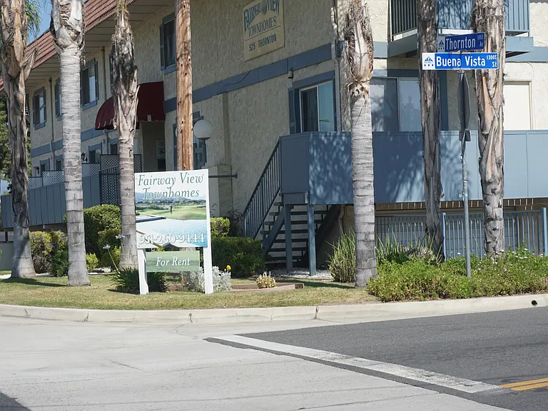 On the corner of Buana Vista & Thornton Ave.