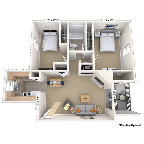 Floor plan The Willow