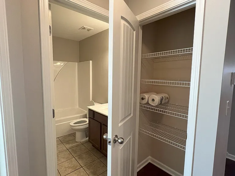 By downstairs bathroom
