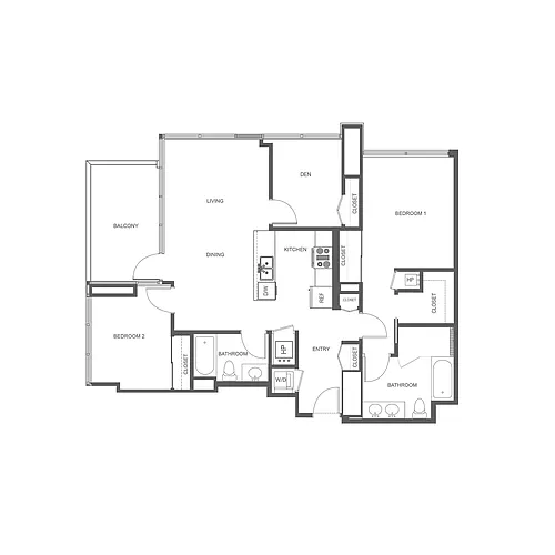 Floor plan PINNACLE ON THE PARK 2I