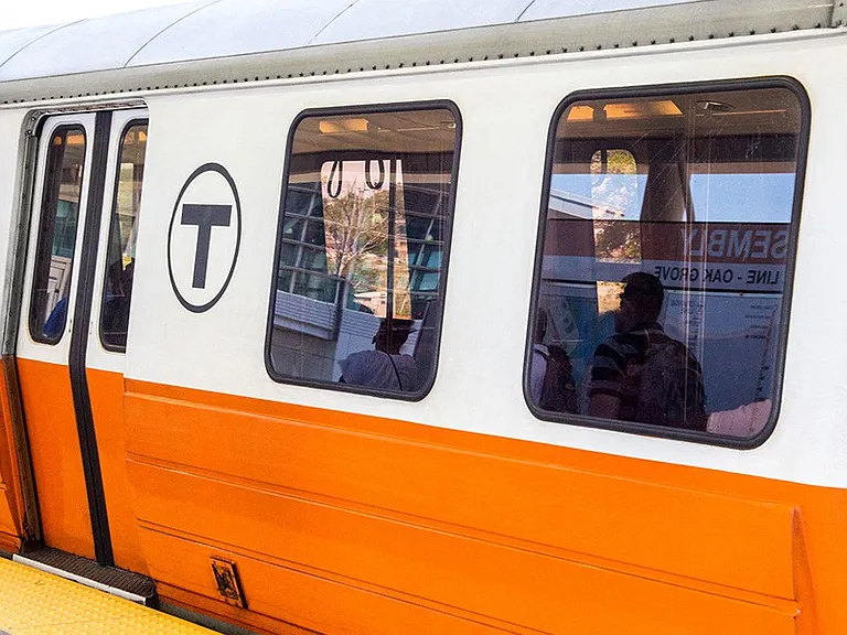 Steps away from the Orange Line T Train