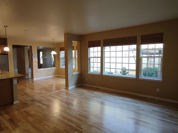 View from Garage entrance: Family room, informal dining room, living room.