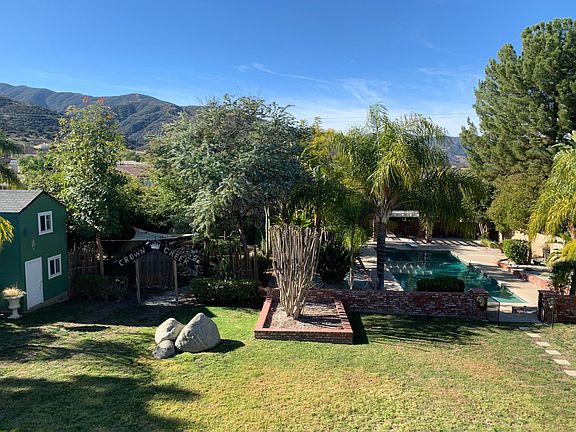 View of backyard from patio