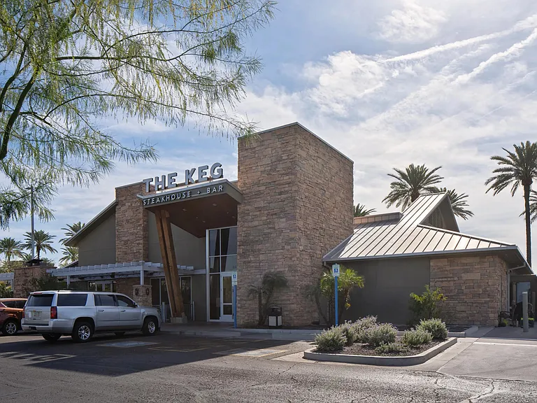 Dinner plans are simple with The Keg Steakhouse + Bar just moments from Modera Rio Salado in Tempe.