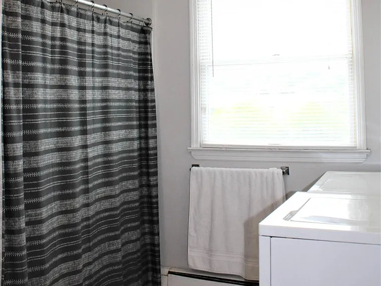 2nd floor bathroom facing rear of house