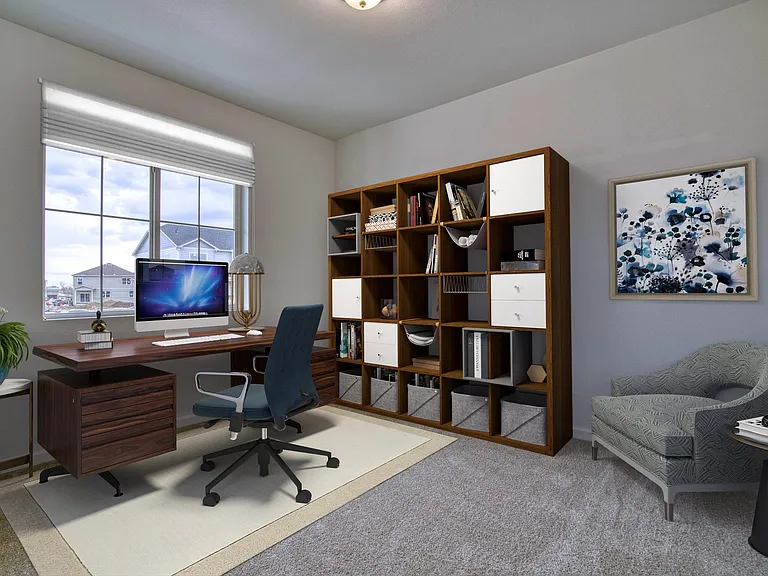 3rd bedroom staged