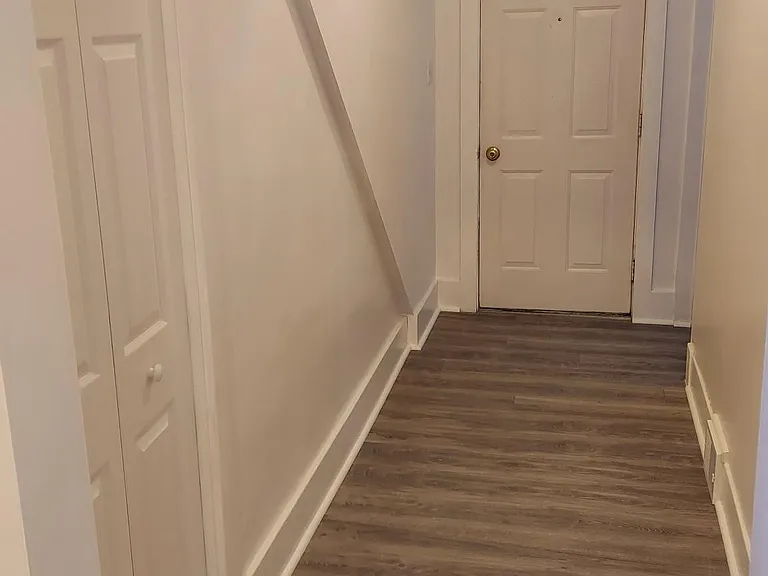 Front door and hallway
